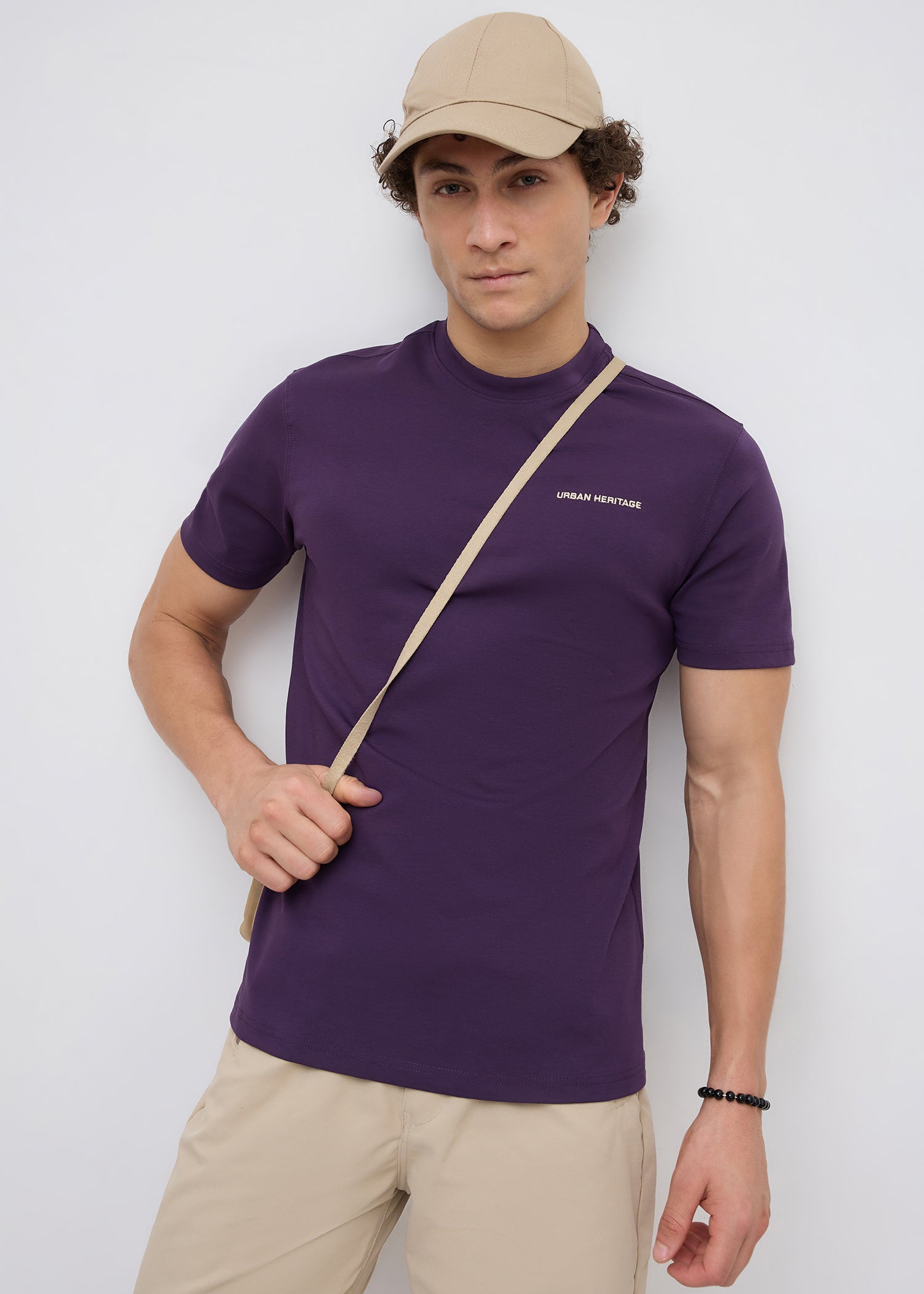 Blunt Half Sleeve Graphic T-Shirt: Purple