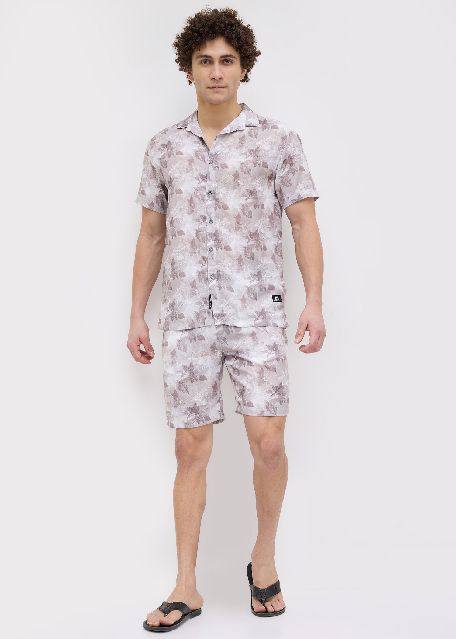 Defender Floral Print Co-ord Set: Onion