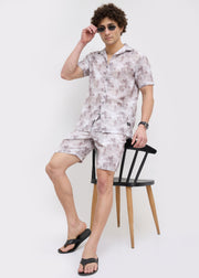 Defender Floral Print Co-ord Set: Onion