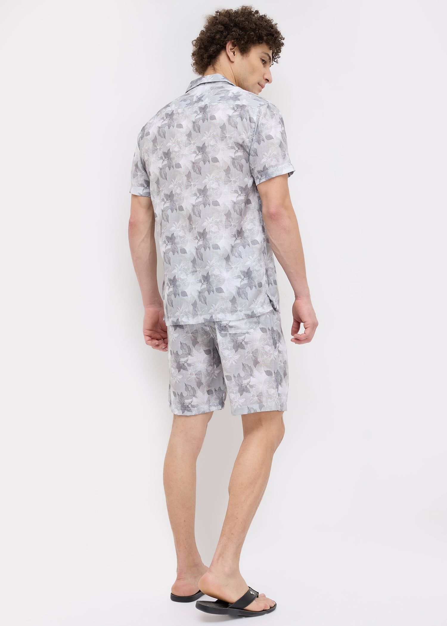 Defender Floral Print Co-ord Set: Light Green