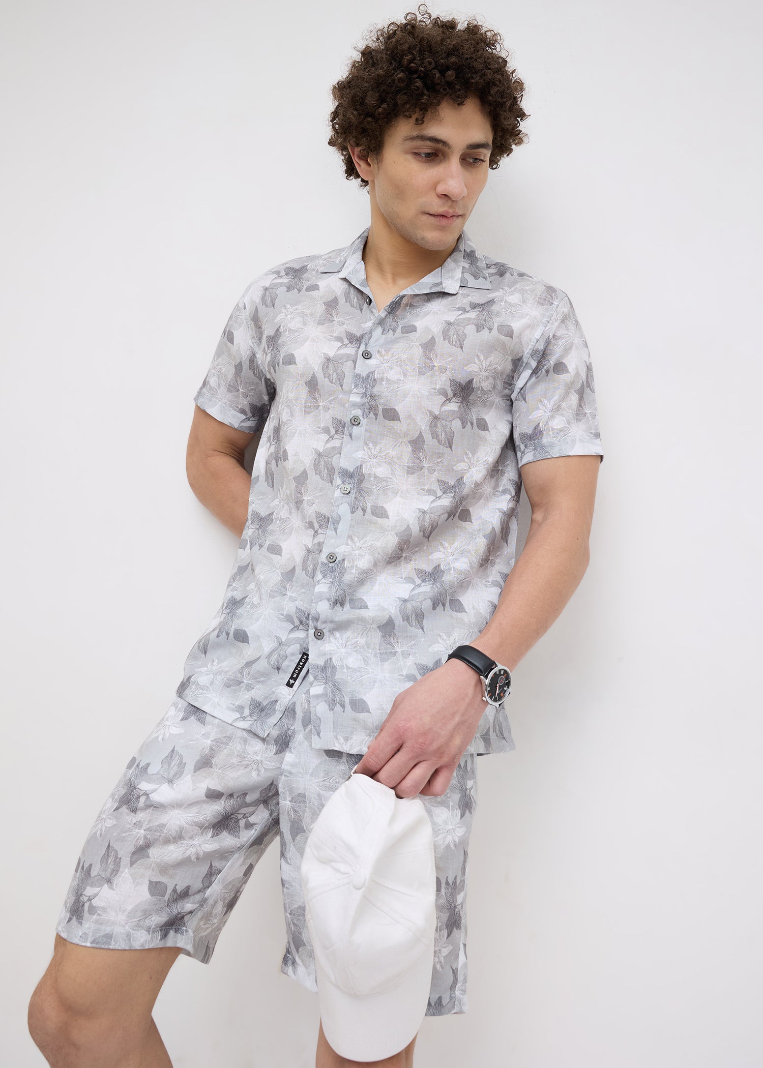 Defender Floral Print Co-ord Set: Light Green
