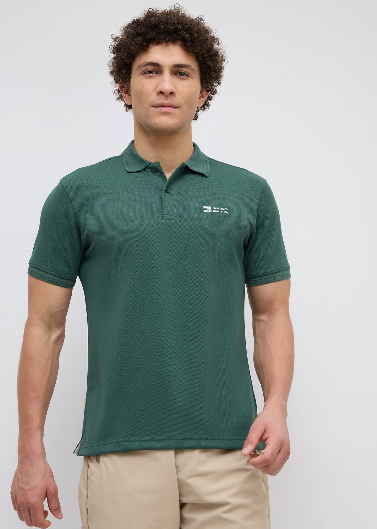 Wittman Half Sleeve Polo: B.Green