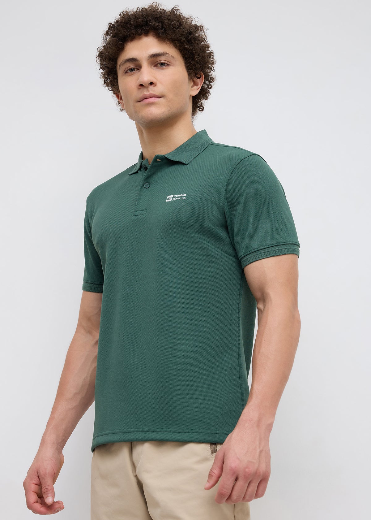Wittman Half Sleeve Polo: B.Green