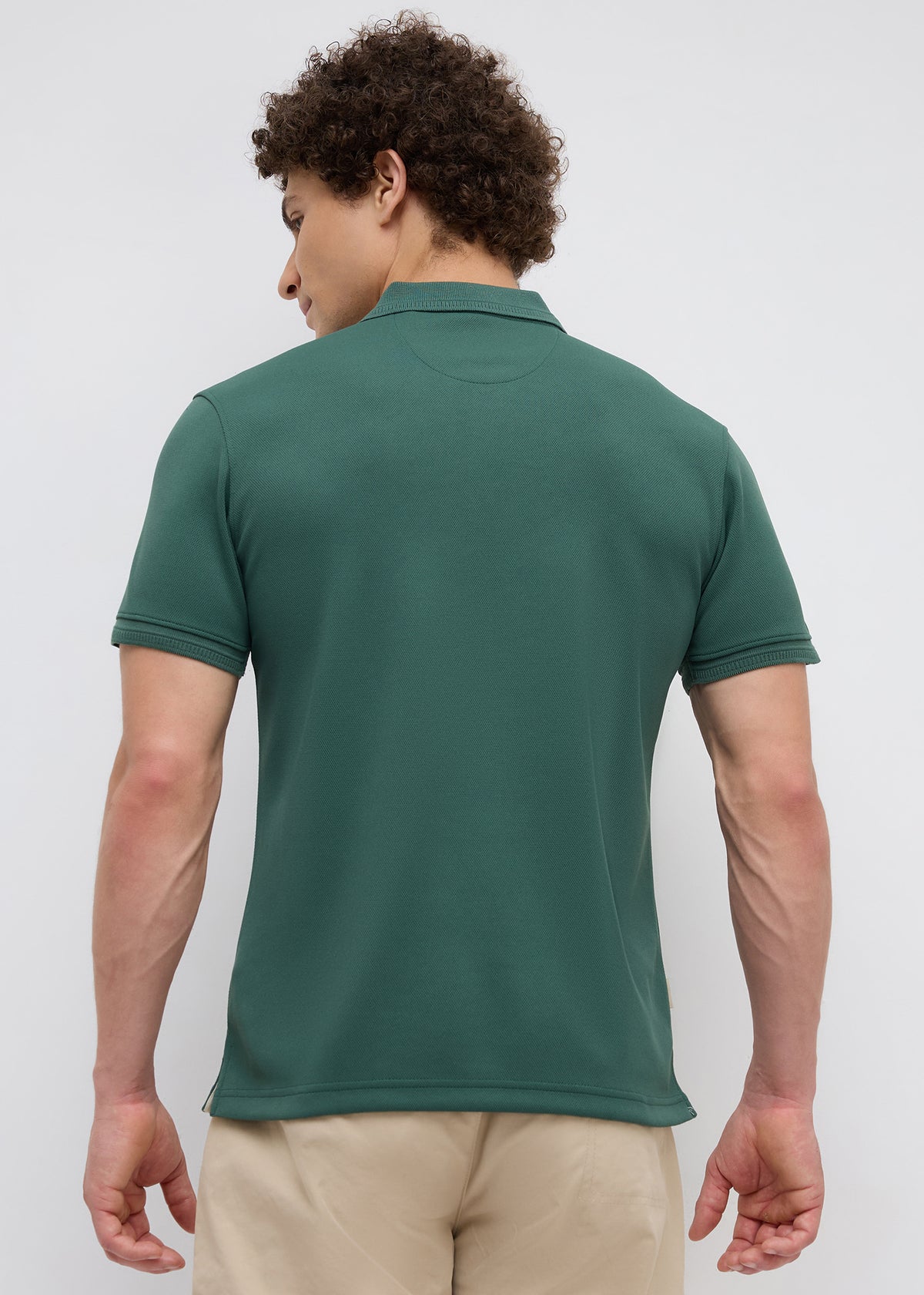 Wittman Half Sleeve Polo: B.Green