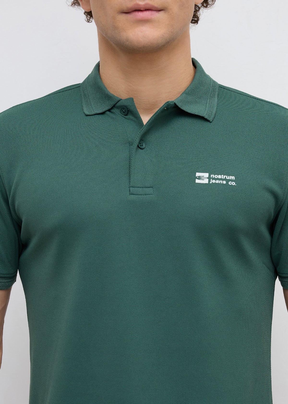 Wittman Half Sleeve Polo: B.Green