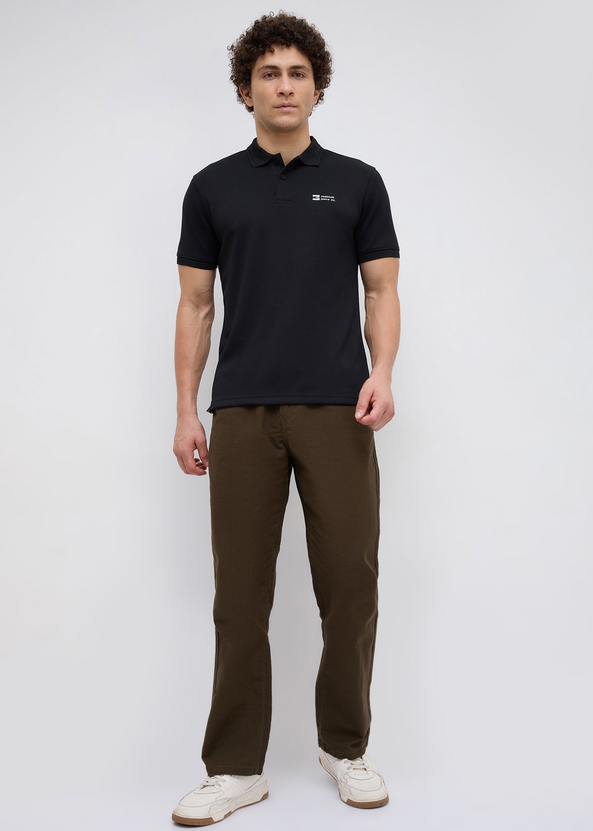 Wittman Half Sleeve Polo: Black