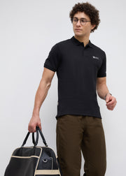 Wittman Half Sleeve Polo: Black