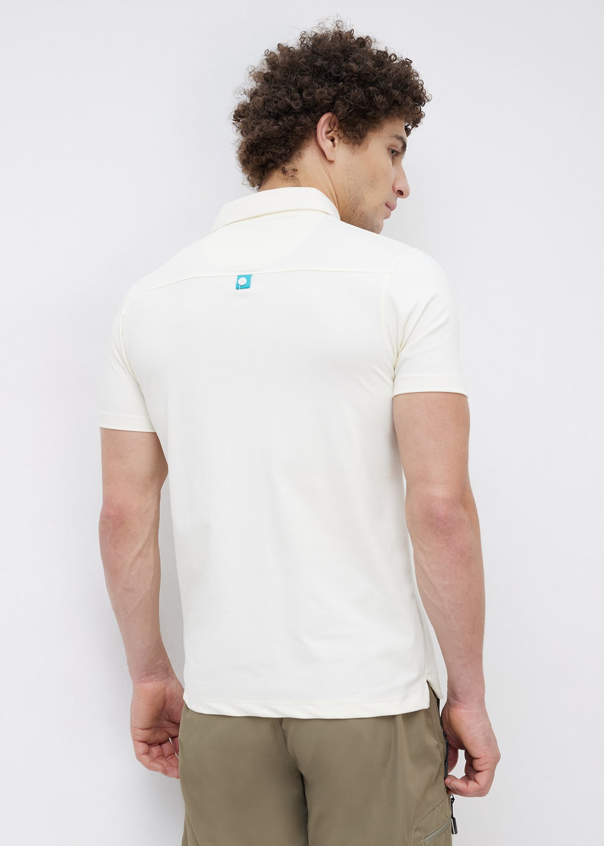 Dedication Graphic Print Polo: Off-White