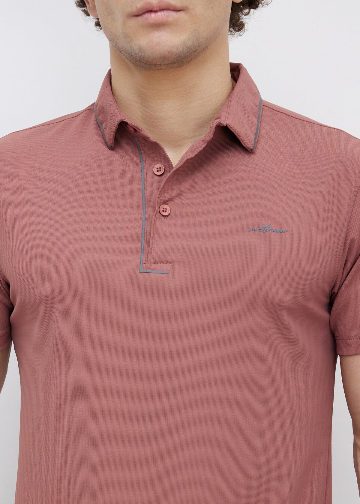 Mullet Half Sleeve Polo: Carrot