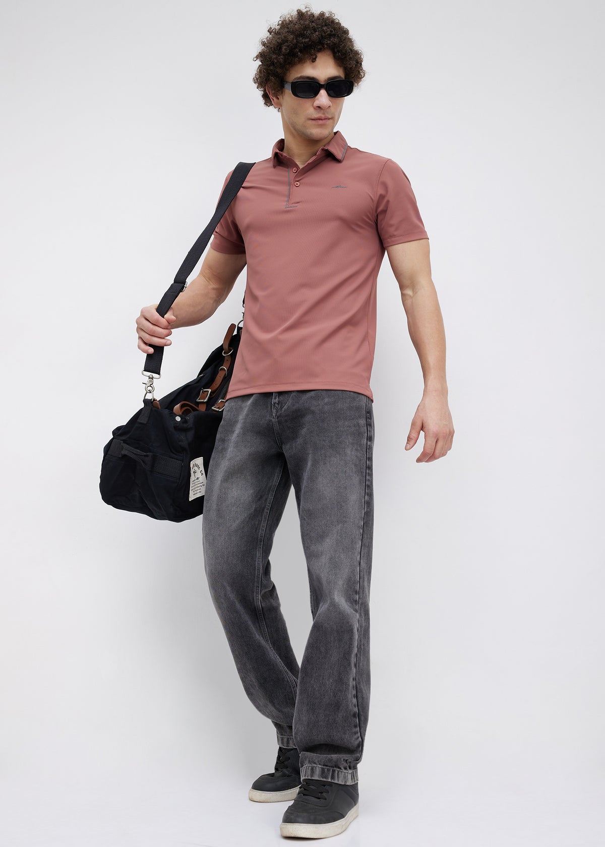 Mullet Half Sleeve Polo: Carrot