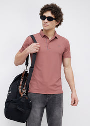 Mullet Half Sleeve Polo: Carrot