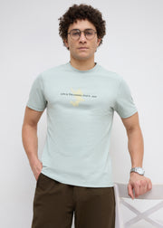 Matrix Half Sleeve Graphic T-Shirt: S.Green