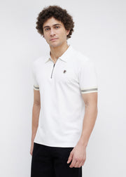 Fishlock Zip Polo: White