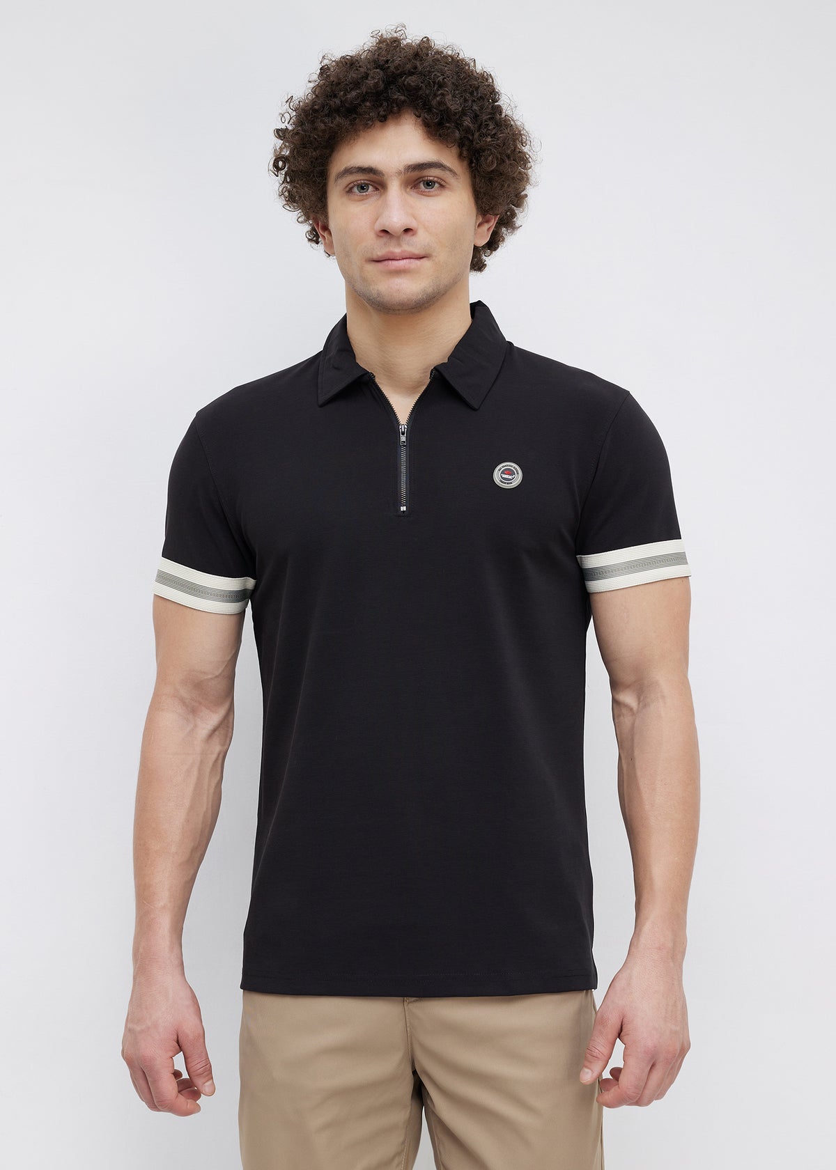 Fishlock Zip Polo: Black