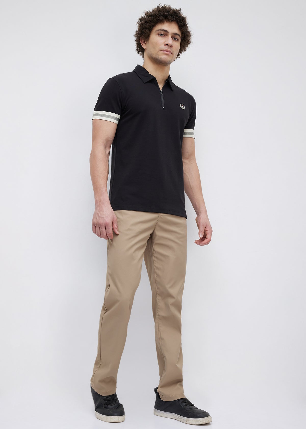 Fishlock Zip Polo: Black