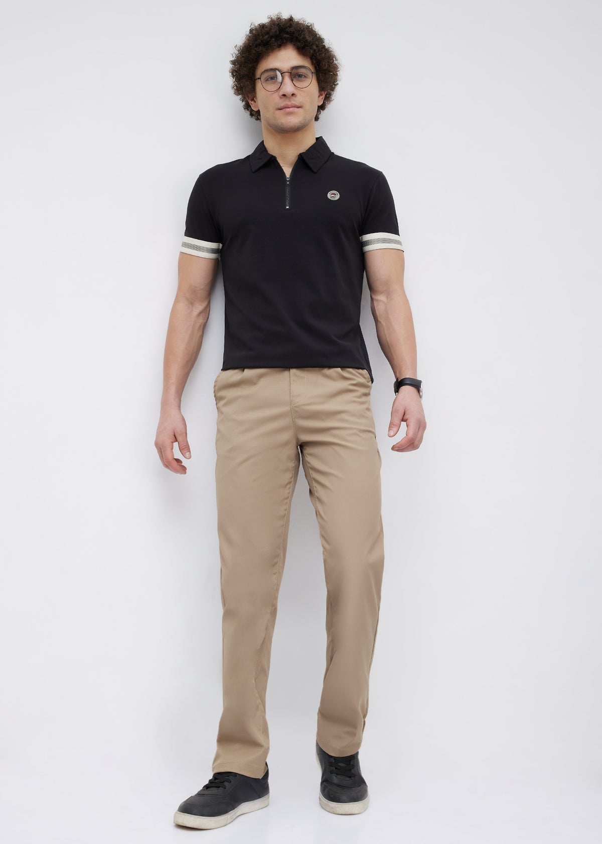 Fishlock Zip Polo: Black