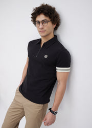 Fishlock Zip Polo: Black