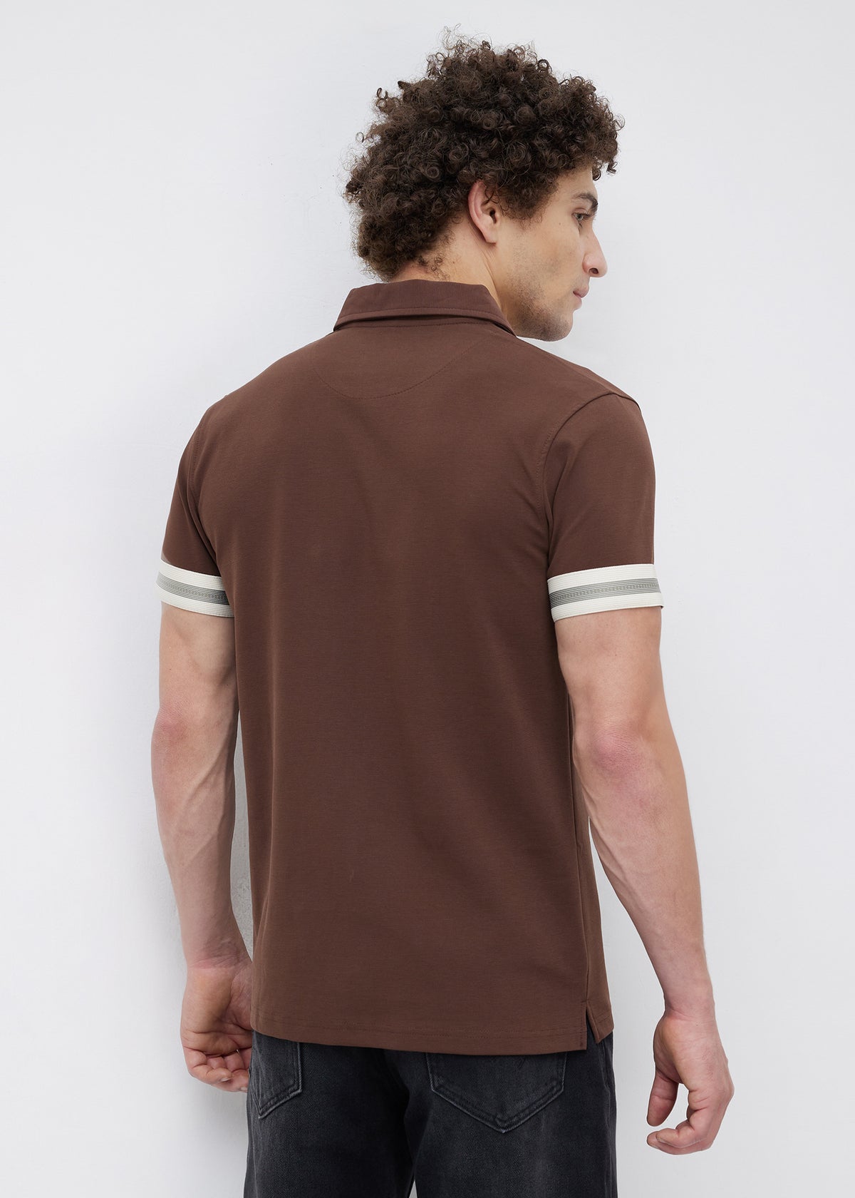 Fishlock Zip Polo: Brown