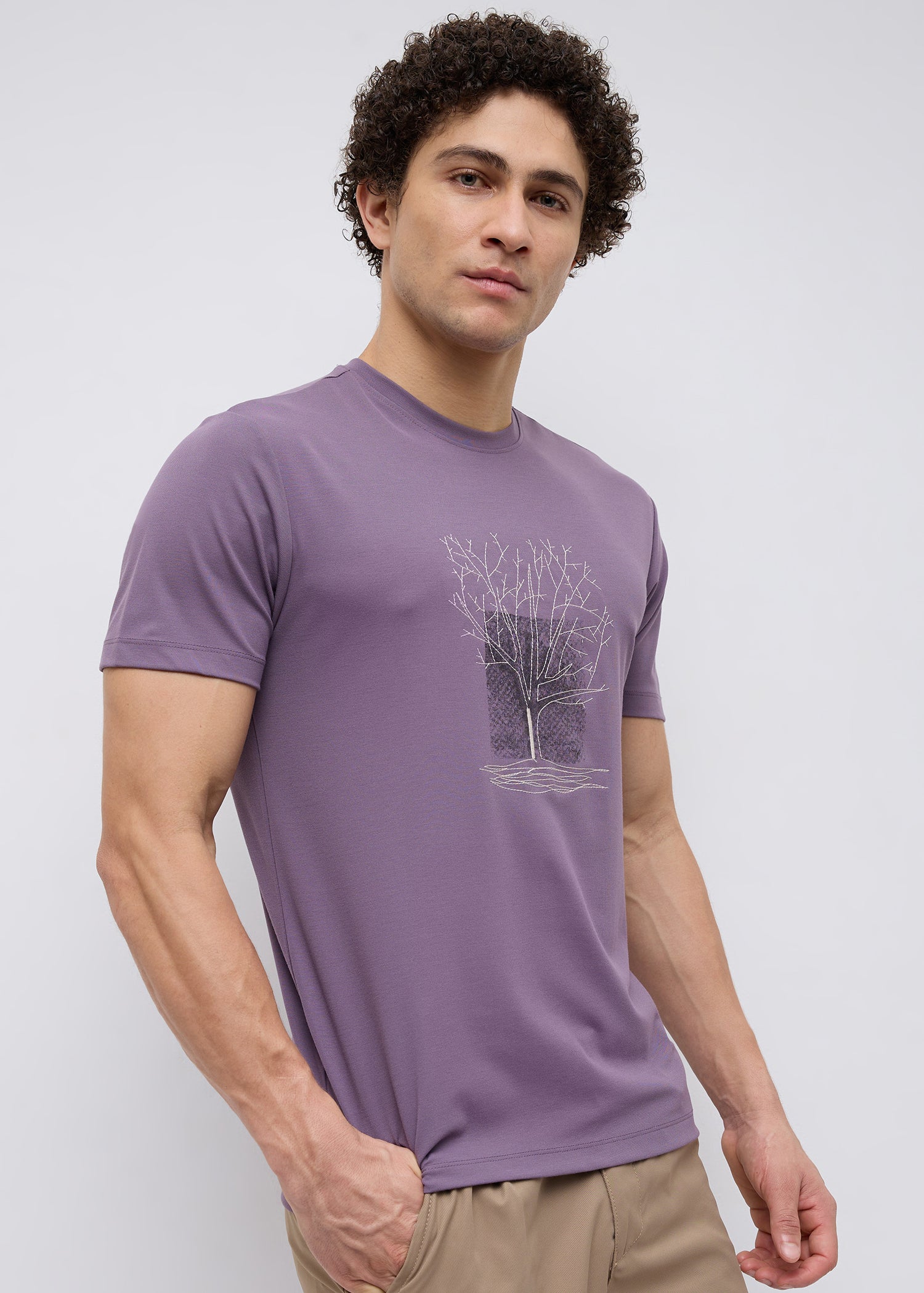 Rumpus Graphic Print T-Shirt: Purple