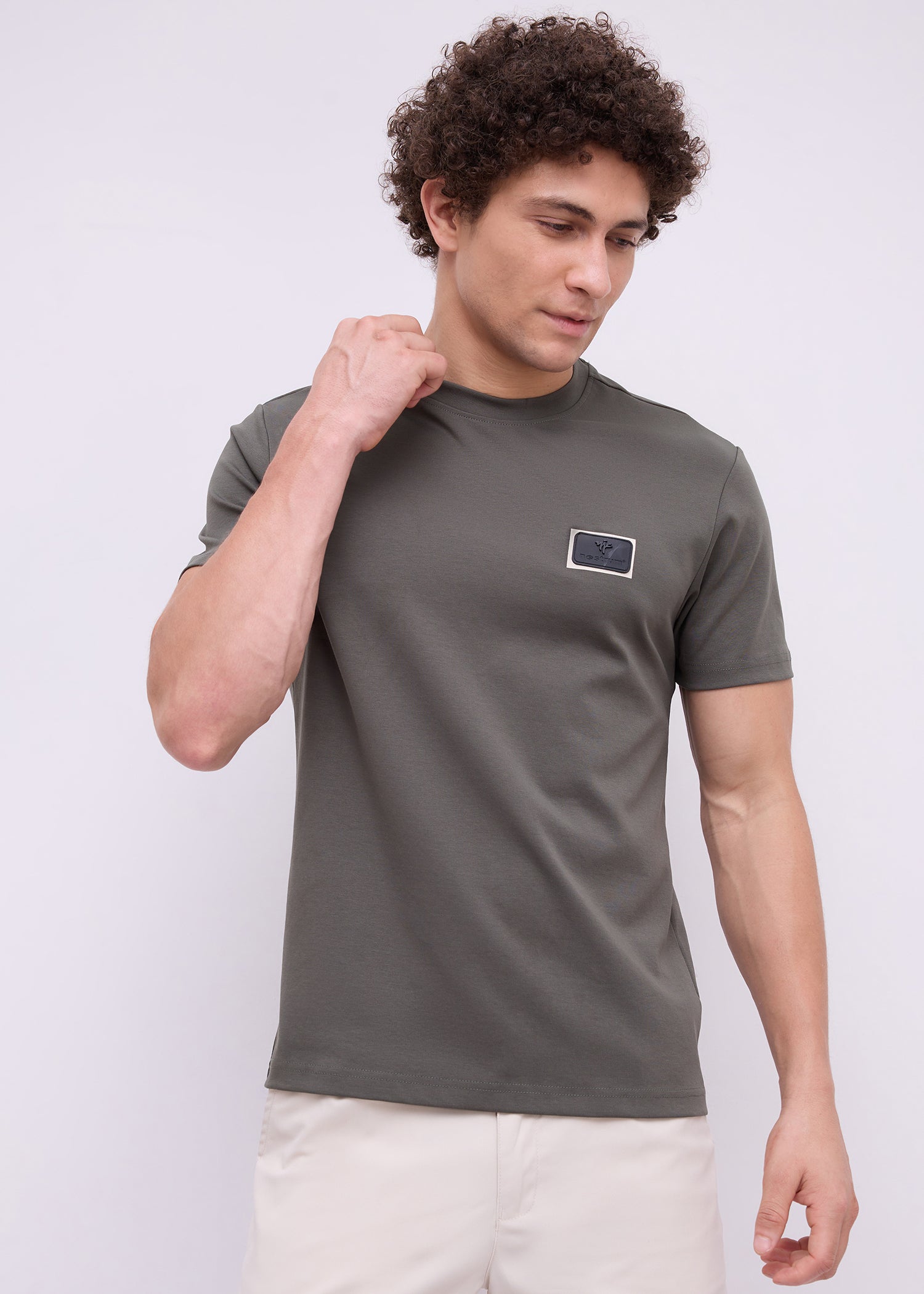 Unped Signature Stripe Detail T-Shirt