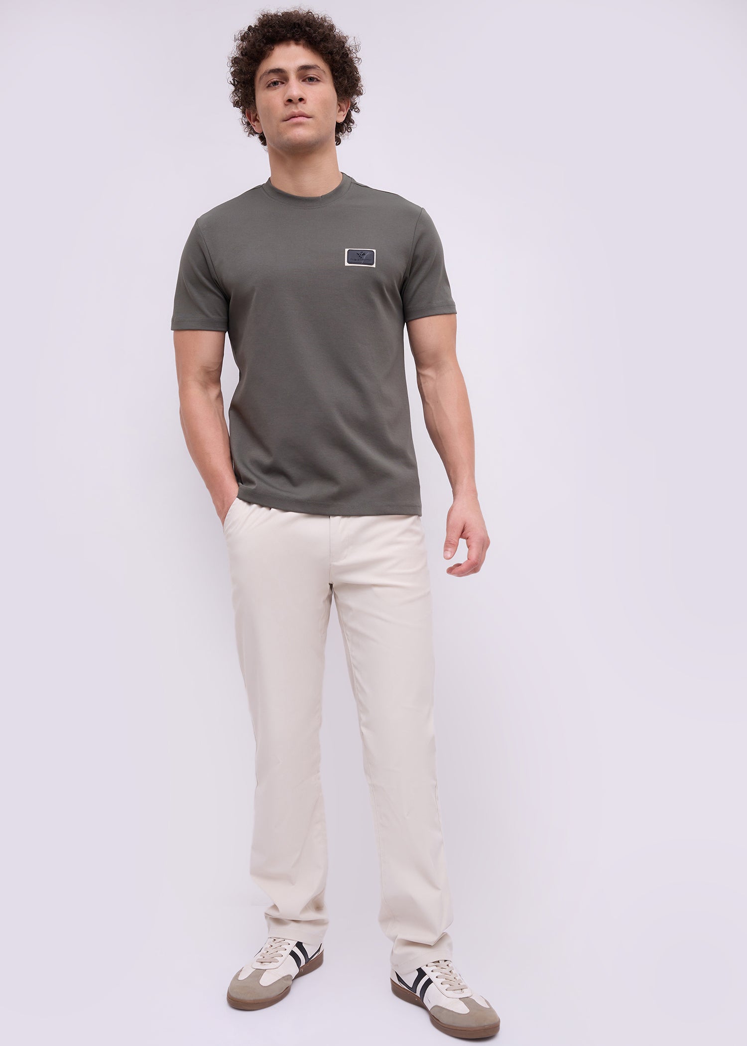 Unped Signature Stripe Detail T-Shirt