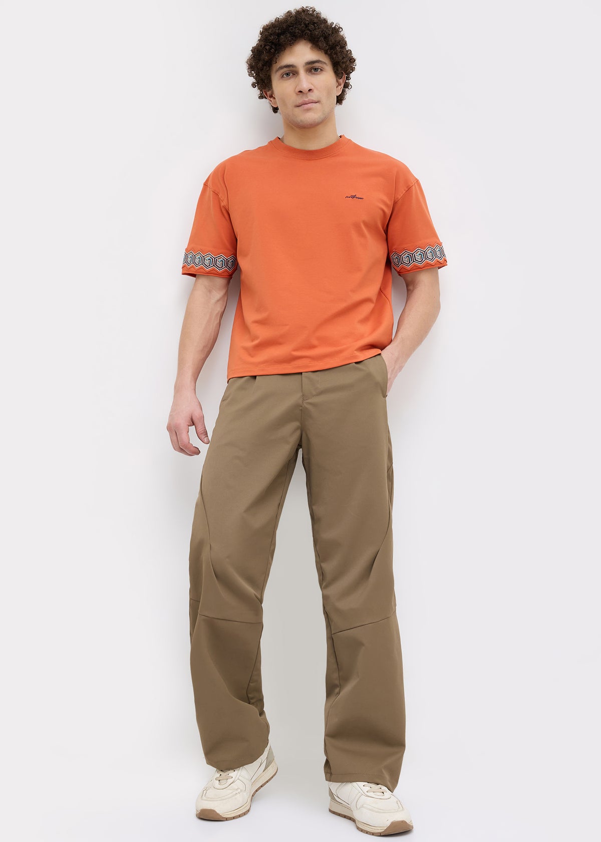 Yager Extra Baggy Trousers: Dark Khaki