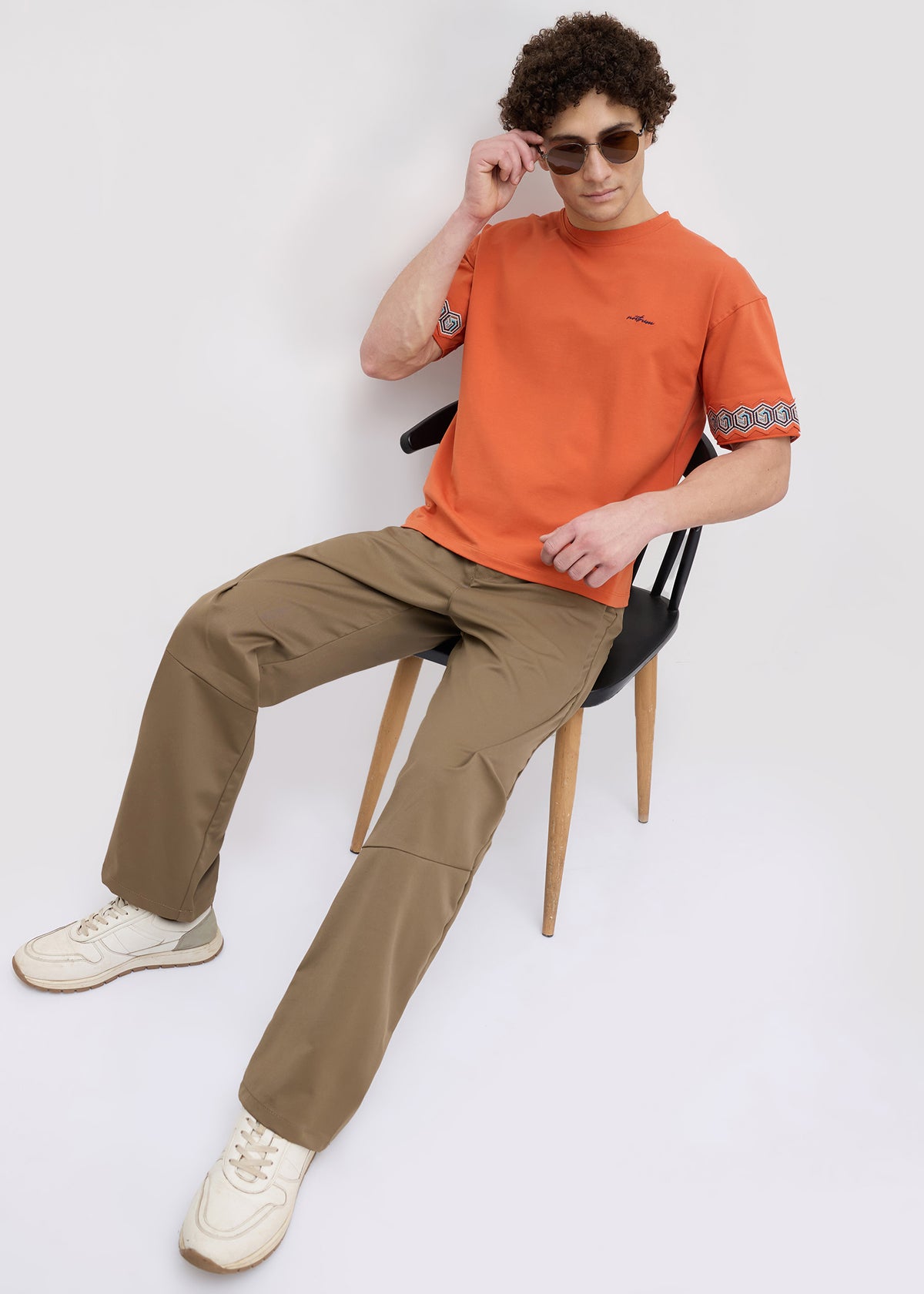 Yager Extra Baggy Trousers: Dark Khaki