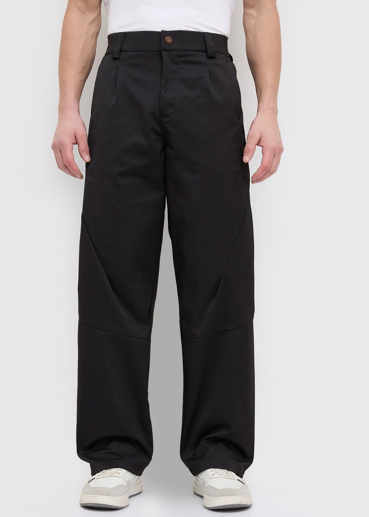 Yager Extra Baggy Trousers: Black