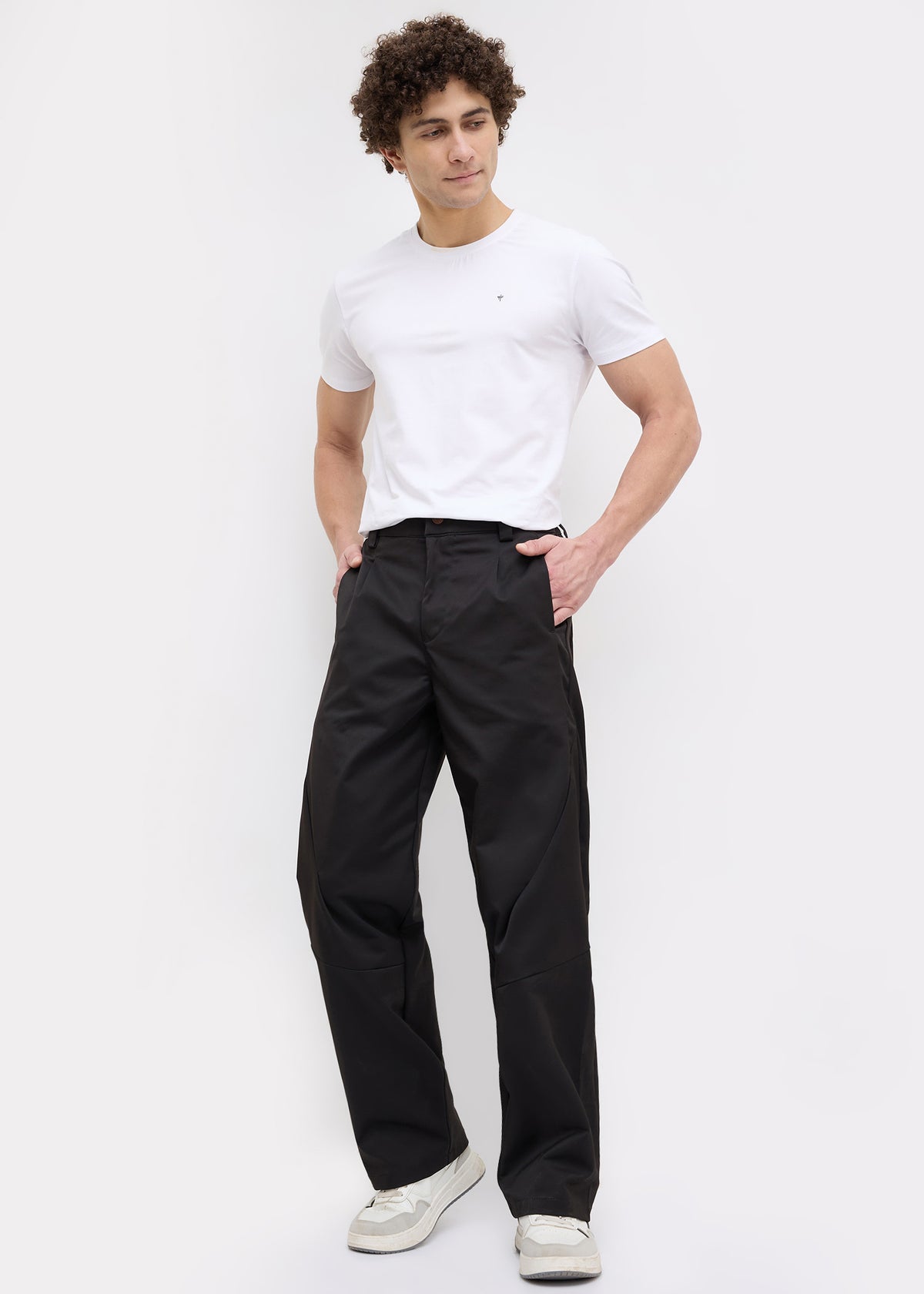 Yager Extra Baggy Trousers: Black