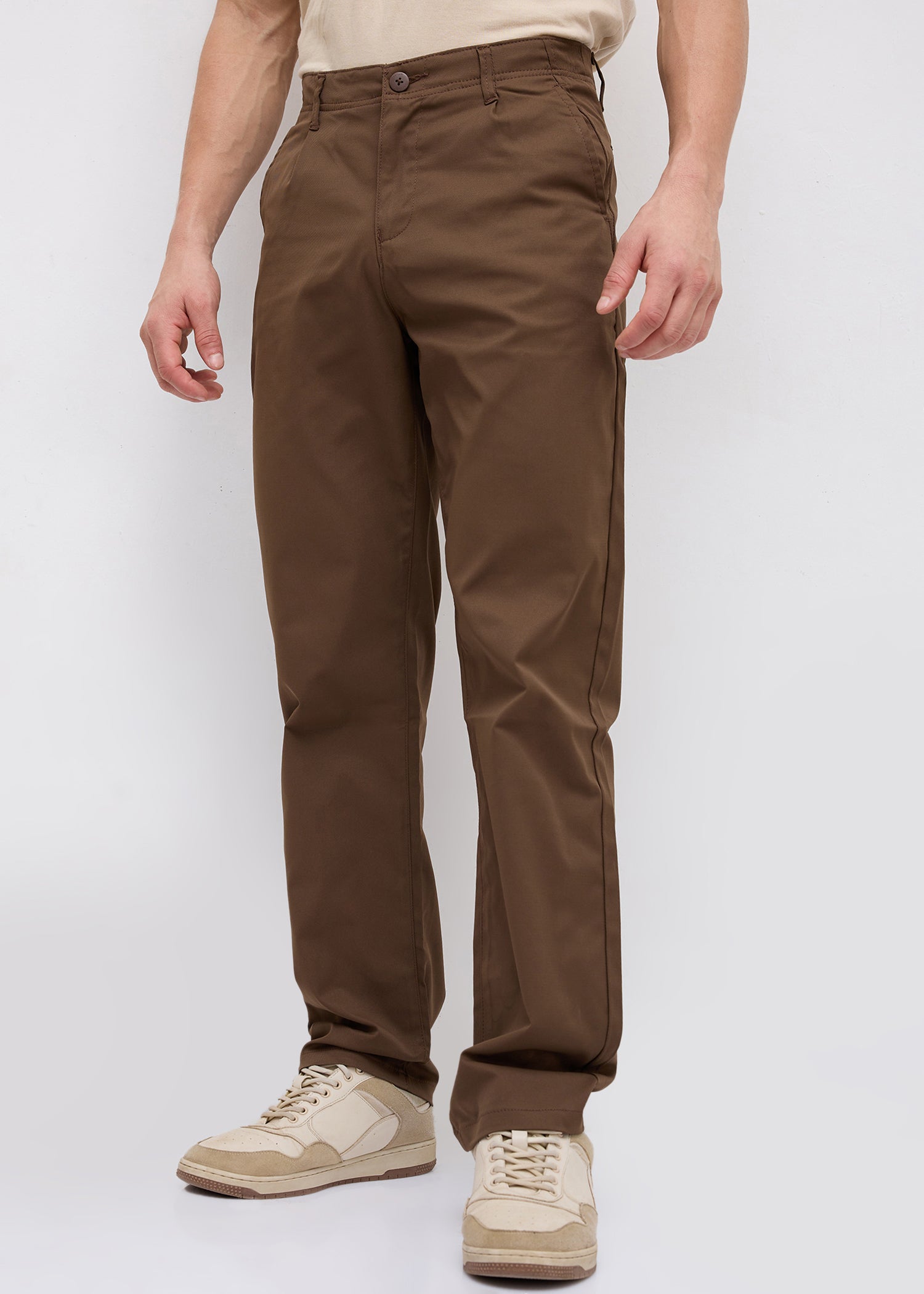 Banked Cotton Trouser: Mouse