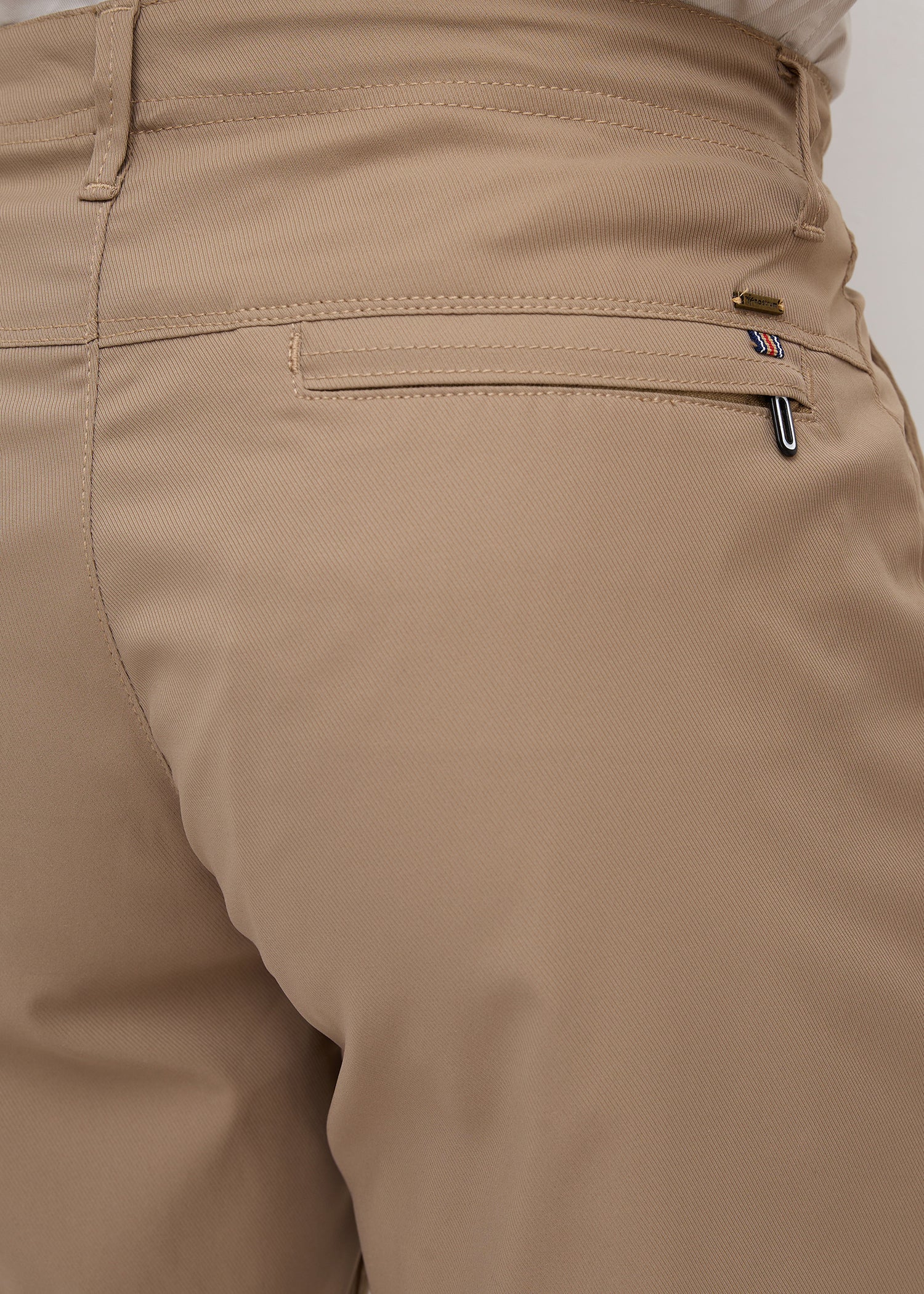 Banked Cotton Trouser: Khaki