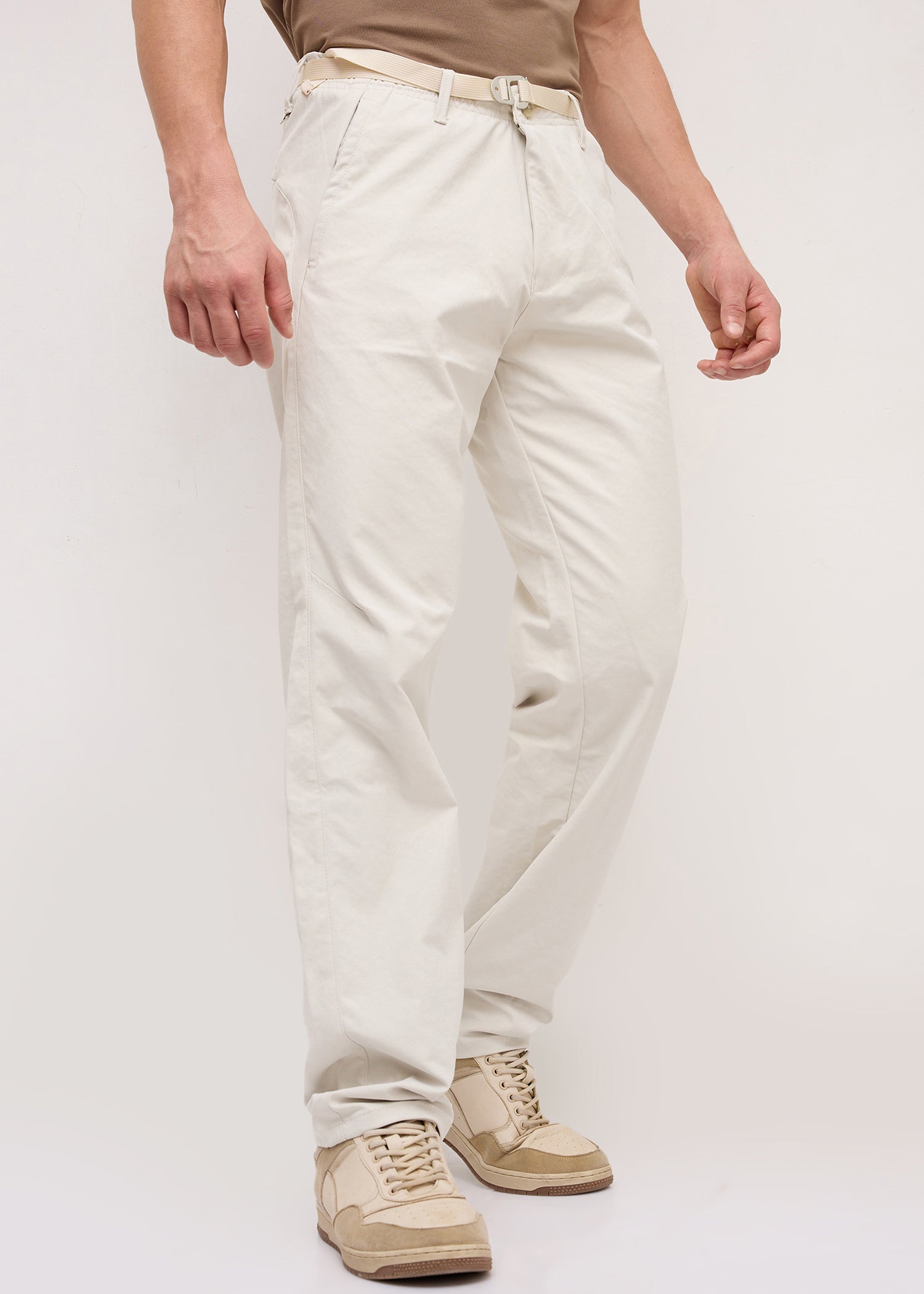 Pagzia Baggy Fit Trouser: Cream