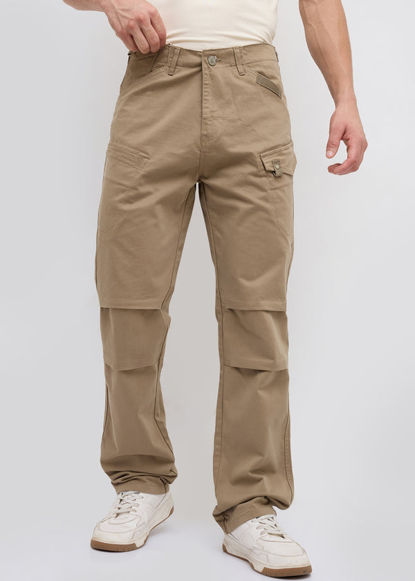 Foya Relaxed Fit Cargo : Khaki