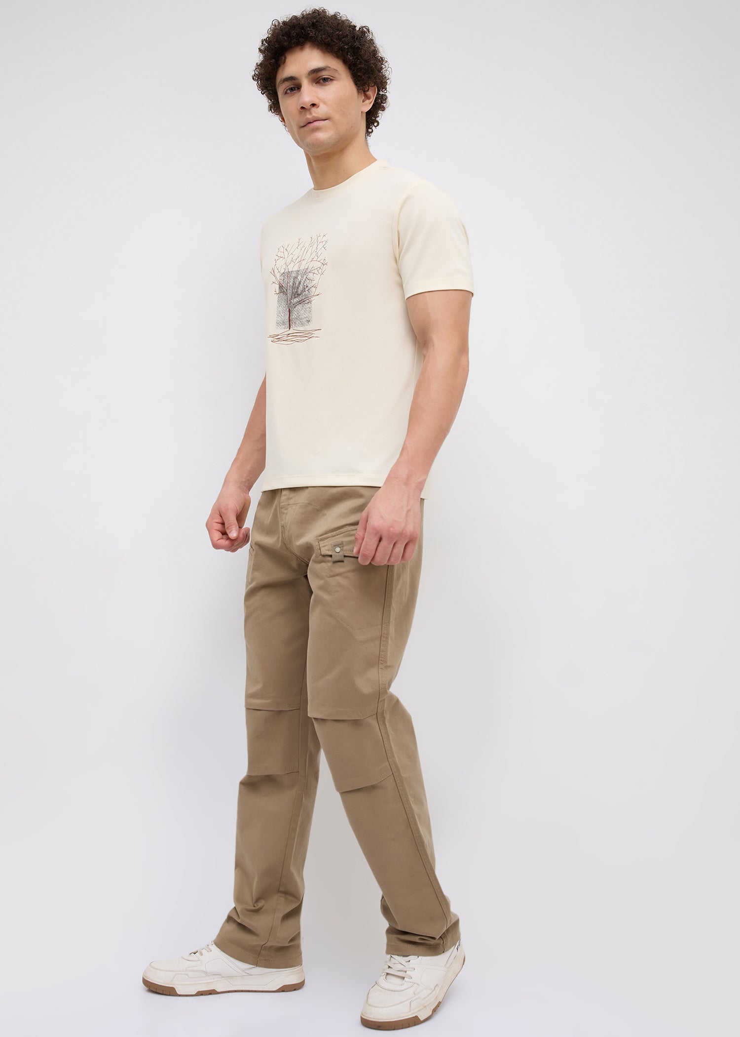 Foya Polycotton Cargo: Khaki