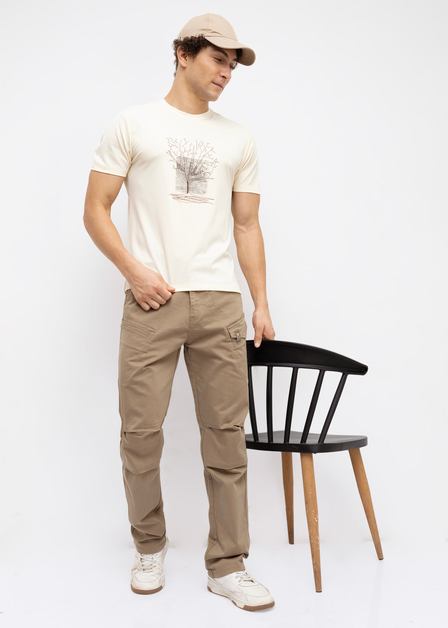 Foya Polycotton Cargo: Khaki