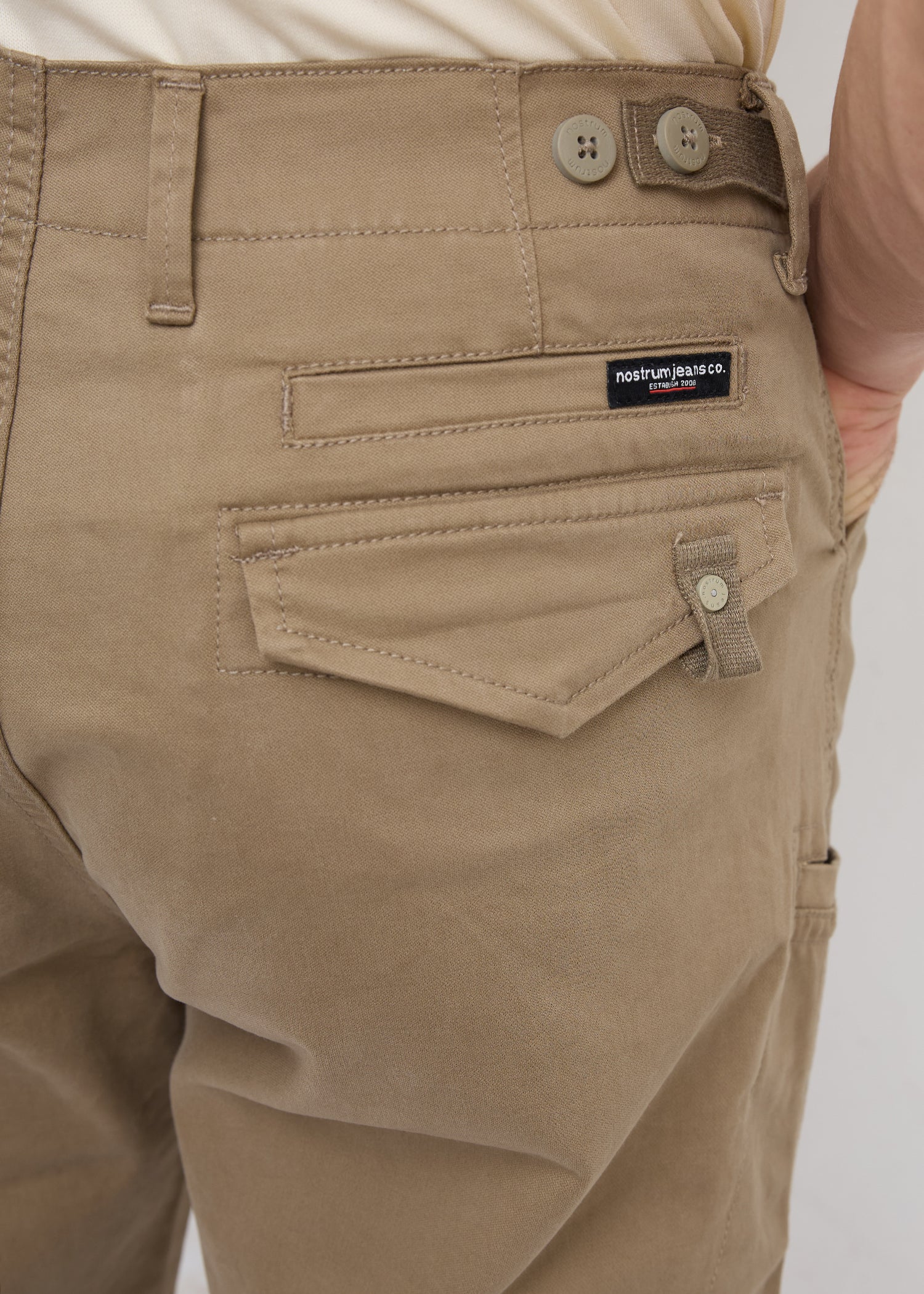 Foya Polycotton Cargo: Khaki
