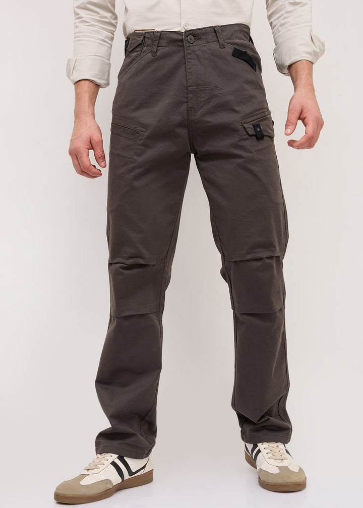Foya Relaxed Fit Cargo: Dark Grey