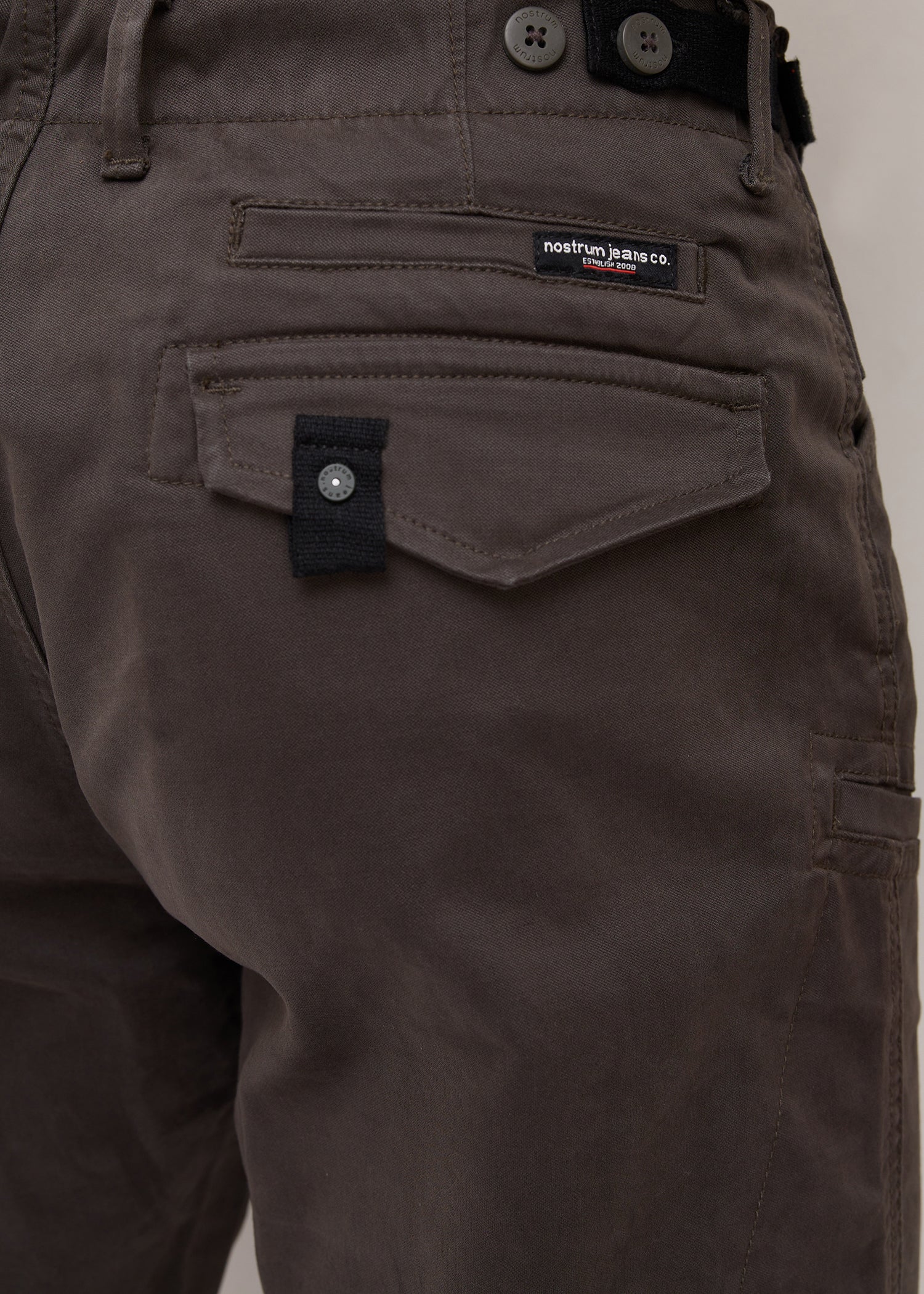 Foya Polycotton Cargo: Dark Grey