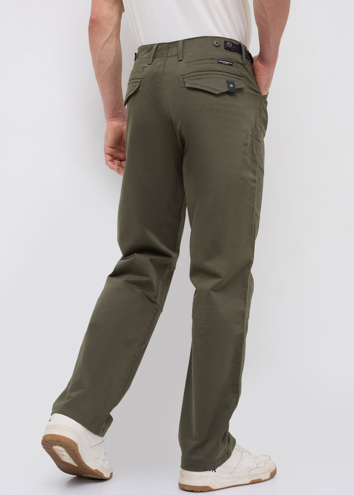 Foya Polycotton Cargo: Olive