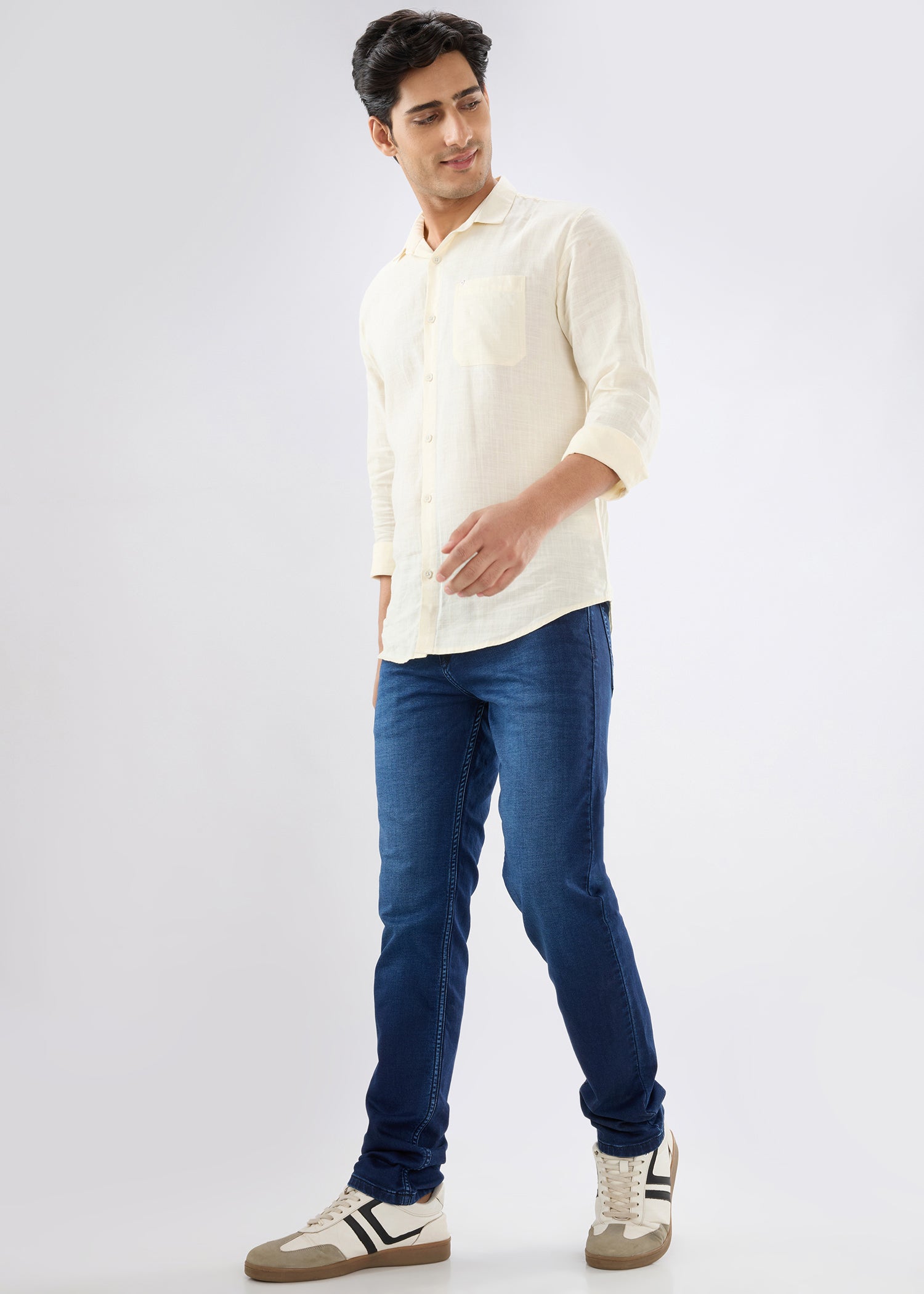 Dolovi A Regular Fit Denim Jeans: Navy Blue