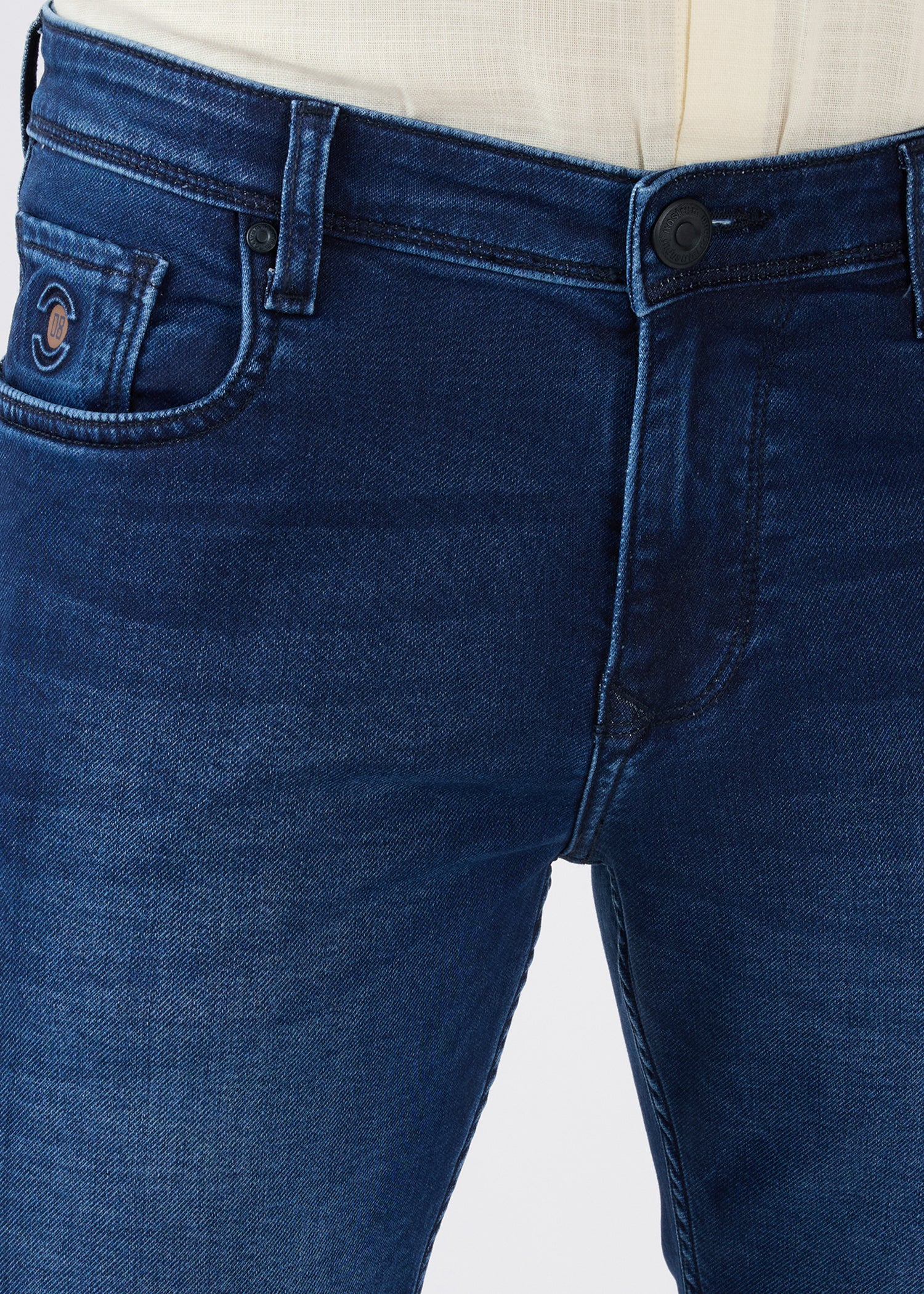 Dolovi A Regular Fit Denim Jeans: Navy Blue