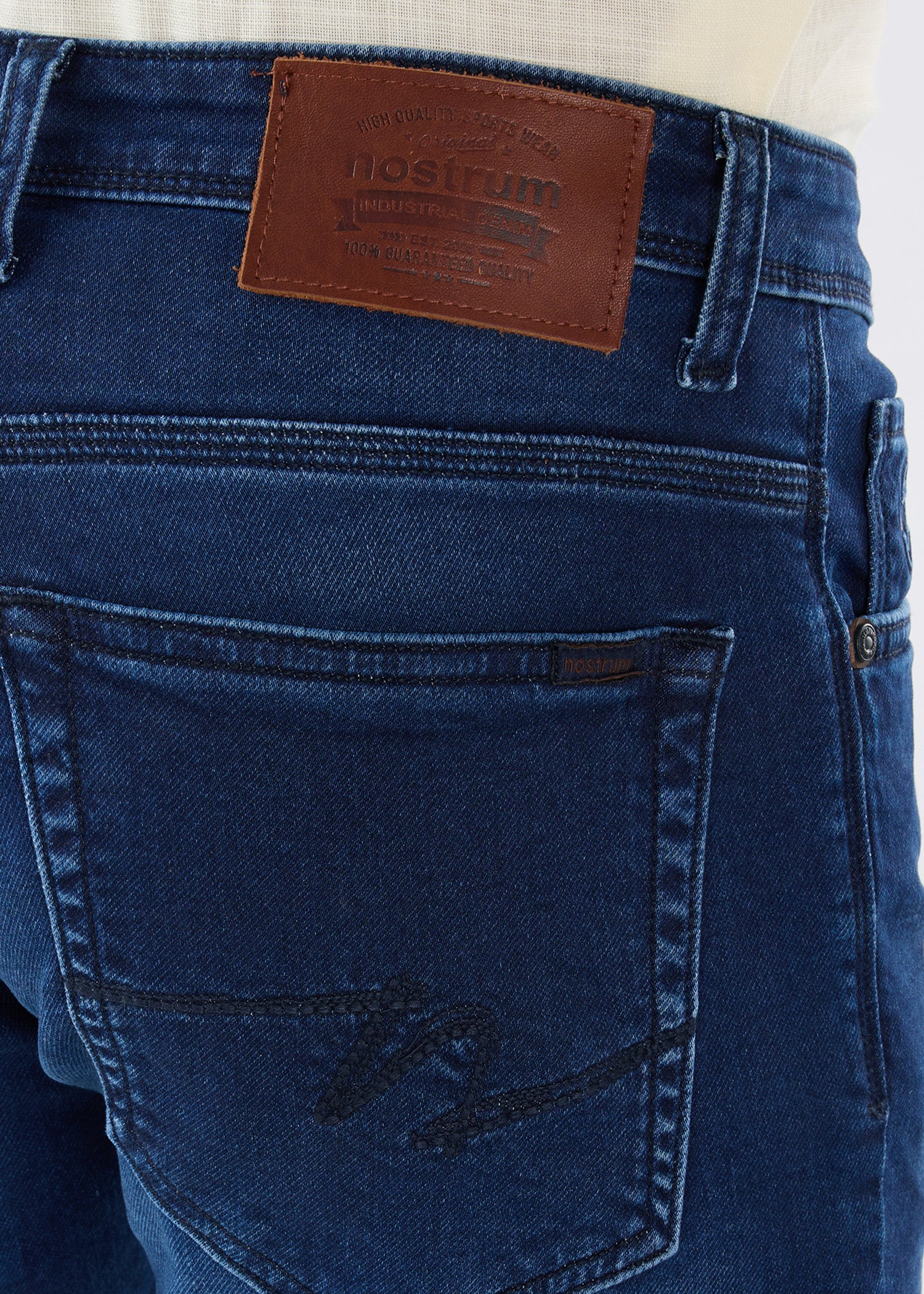 Dolovi A Regular Fit Denim Jeans: Navy Blue