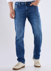 Nostrum Dolovi B Regular Fit Dark Blue Denim Jeans for Men