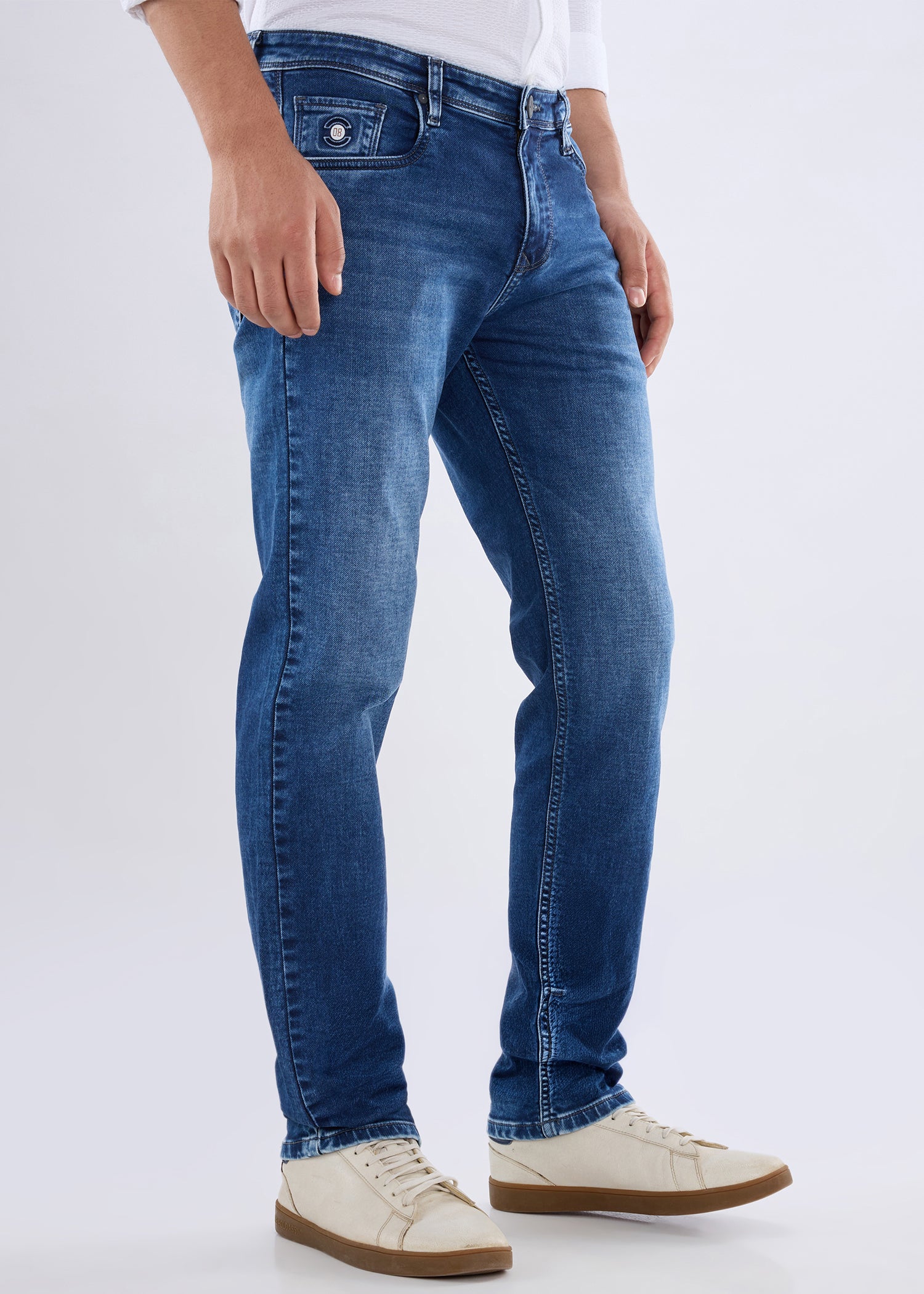 Dolovi B Regular Fit Denim Jeans – Dark Blue
