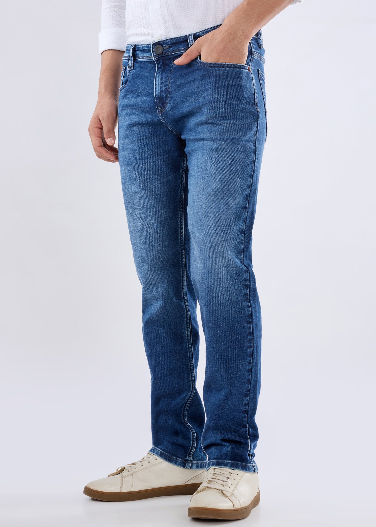 Dolovi B Regular Fit Denim Jeans – Dark Blue
