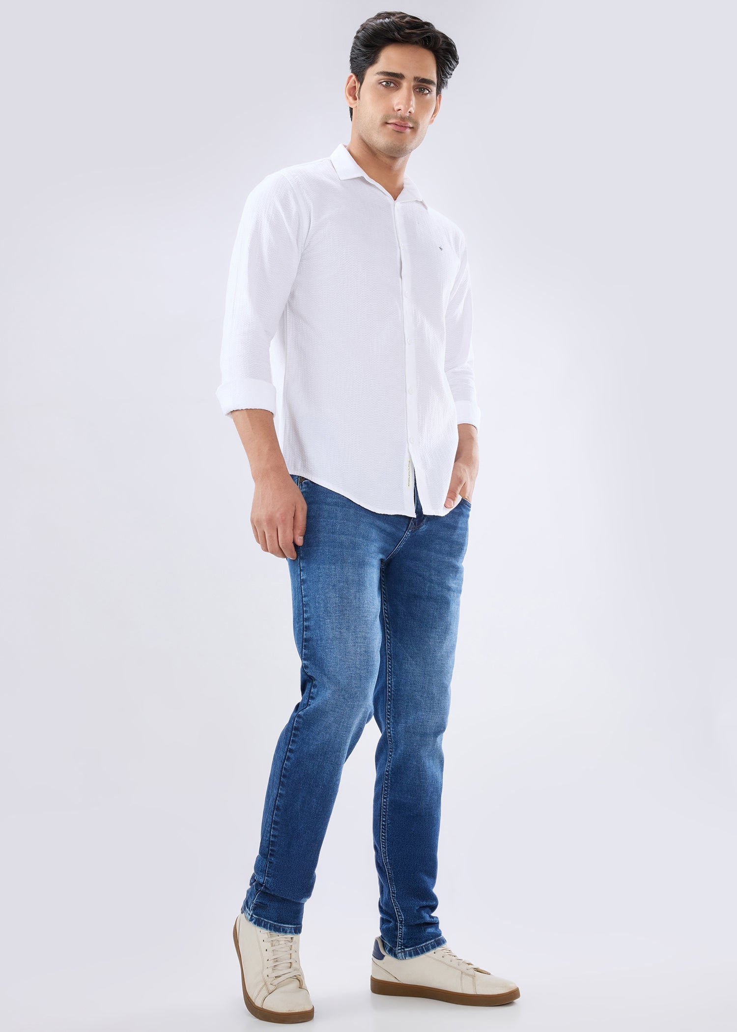 Dolovi B Regular Fit Denim Jeans – Dark Blue
