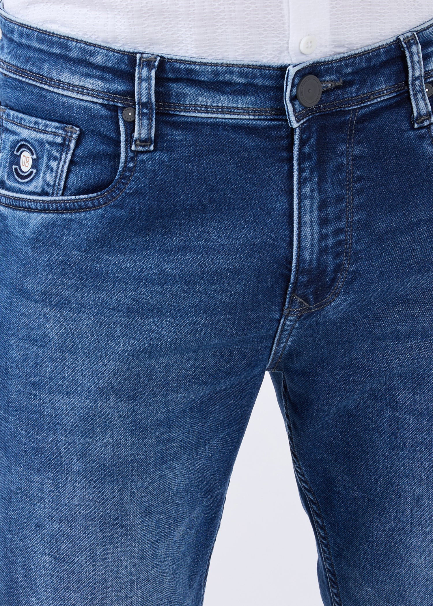 Dolovi B Regular Fit Denim Jeans – Dark Blue