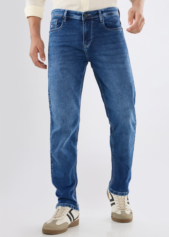 Dolovi C Regular Fit / Slim Fit Denim Jeans: Blue