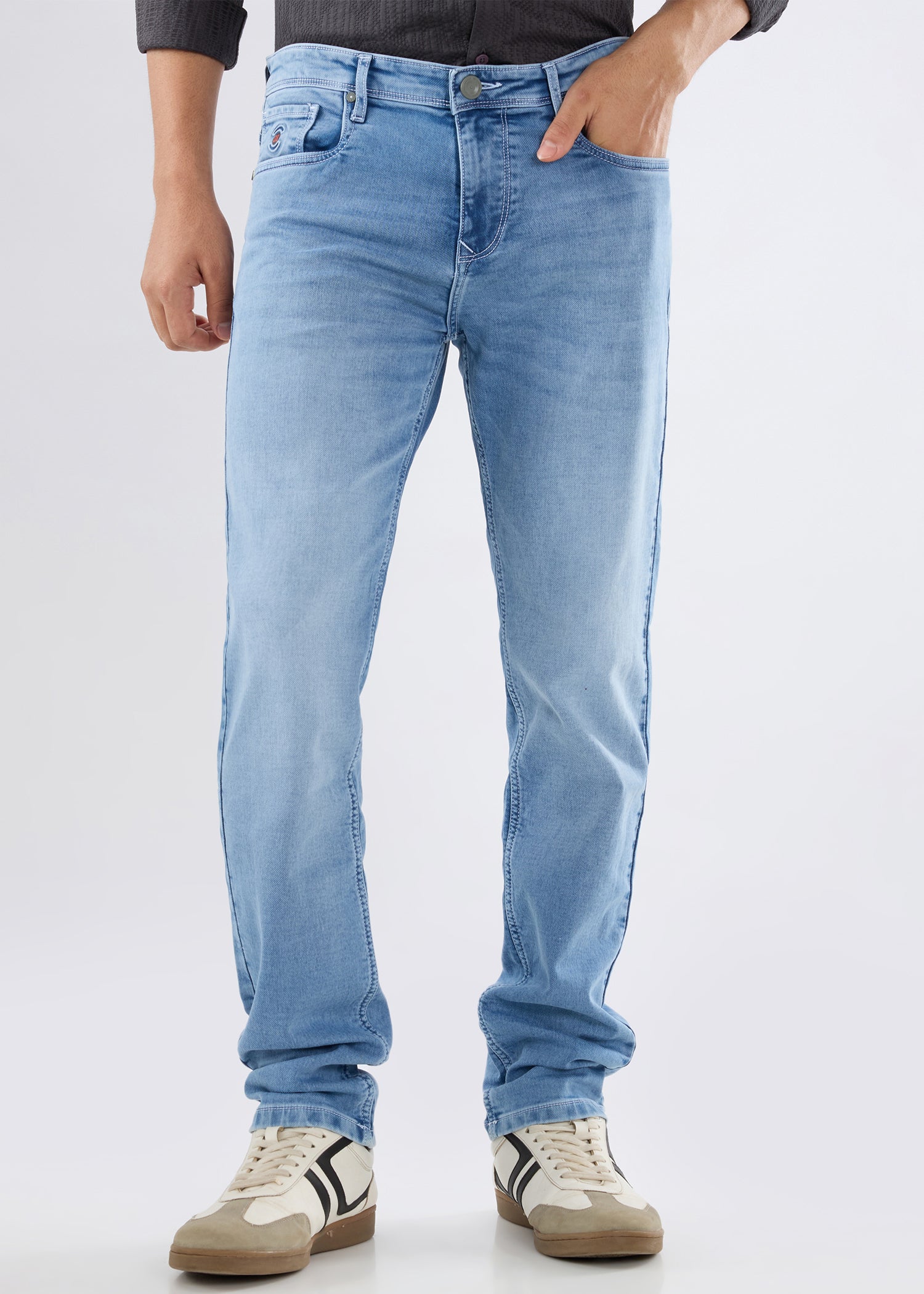 Nostrum Dolovi D Regular Fit Light Blue Denim Jeans for Men