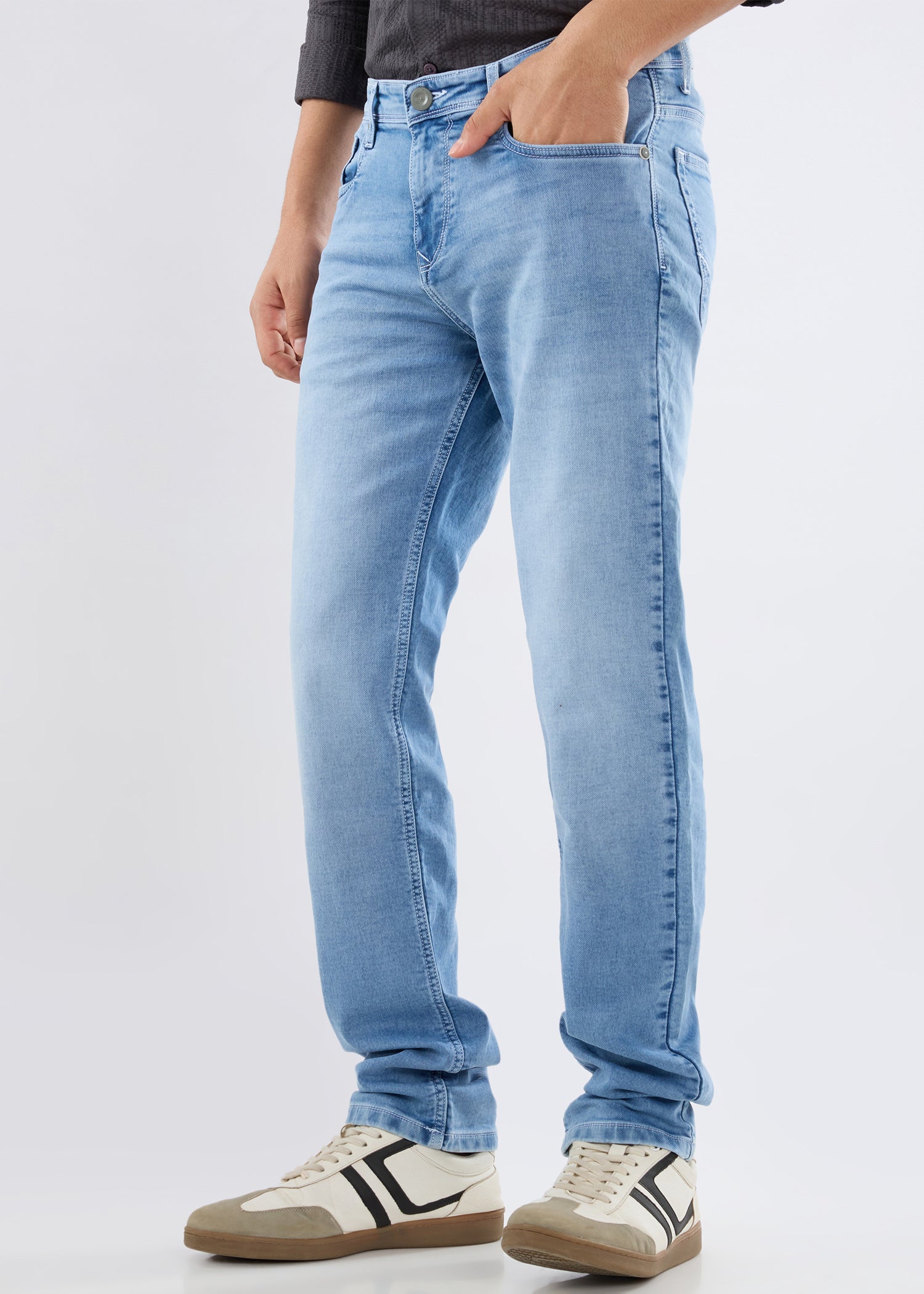 Dolovi D Regular Fit Denim Jeans - Light Blue